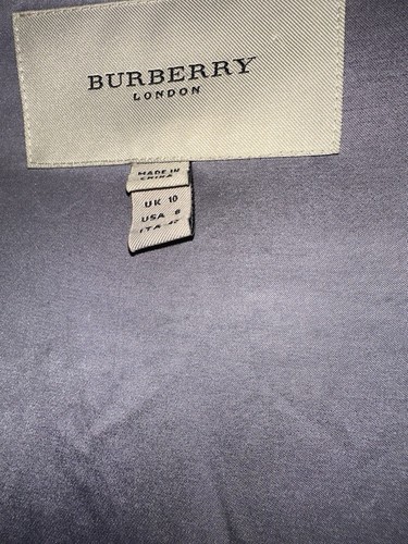 Burberry London V Neck Pleated Grey Dress Viscose & Silk size 8 - 第 7/7 張圖片