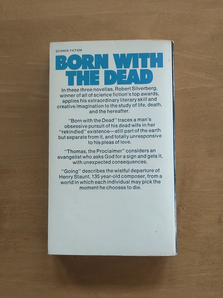 BORN WITH THE DEAD by Robert Silverberg.  SIGNED 1st pb printing 1975.  Nice! Foto 3 de 4
