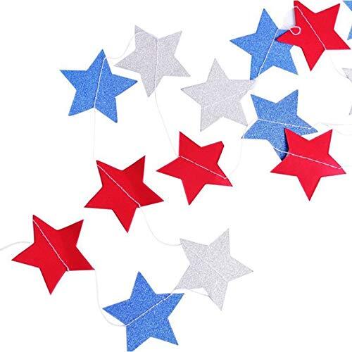 Risshine 4th/Fourth of July Patriotic Party Decorations Set- Red White/Silver - Picture 7 of 8