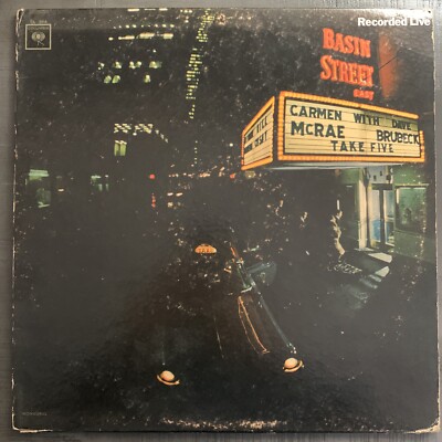 Carmen McRae / Dave Brubeck - Take Five Live at Basin St Original Vinyl LP VG+