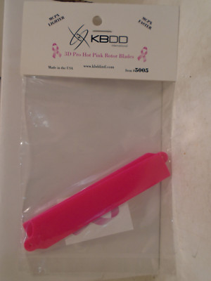 KBDD 5005 3D Pro Hot Pink Rotor Blades for Blade mCPX
