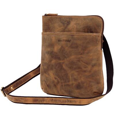 Greenburry Vintage 1649-25 Leder Schultertasche Messenger Umhängetasche