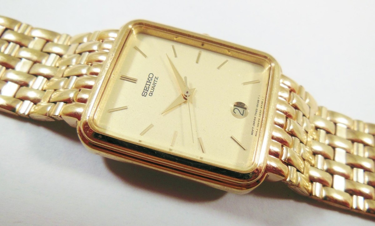 Seiko SGC042 Gold Tone Base Metal 7N22-5A38 Sample Watch NON