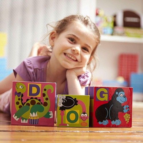 Stacking Cardboard Blocks Alphabet Nesting Different Sizes Durable Easy Storage - Picture 3 of 8