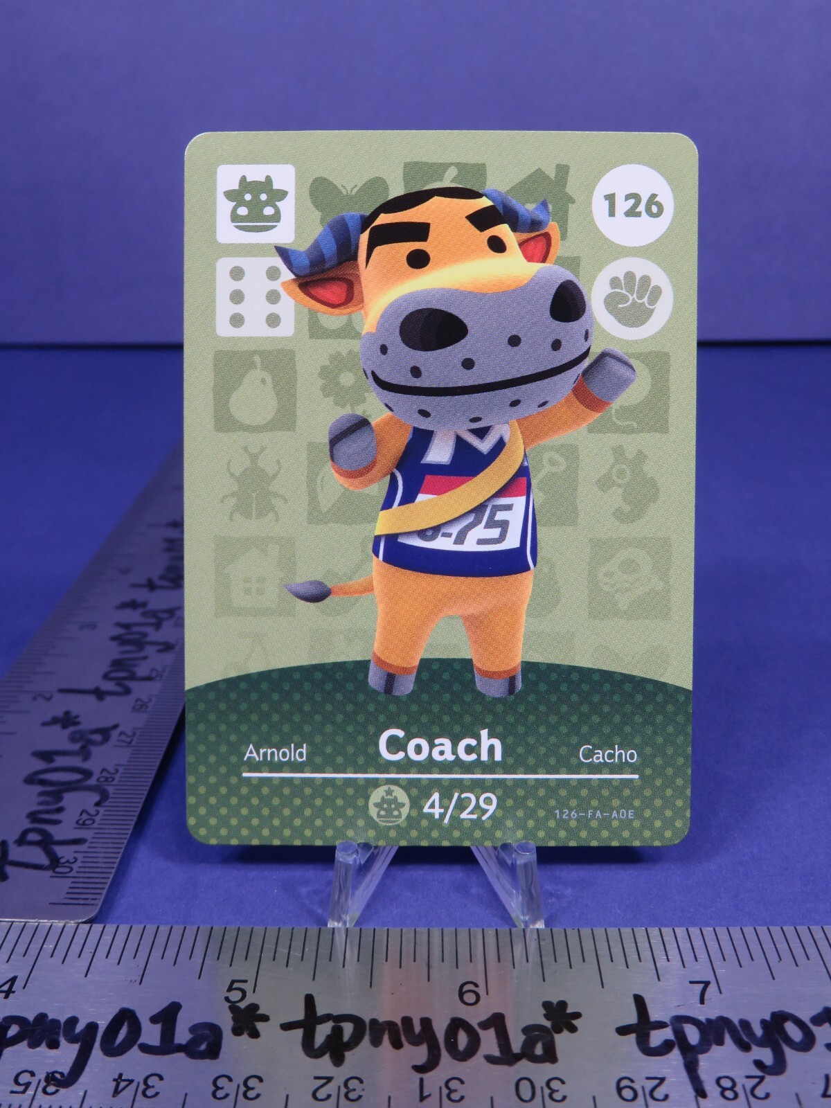 COACH #126 Animal Crossing Series 2 Amiibo Card Authentic US Pack Fresh eSE