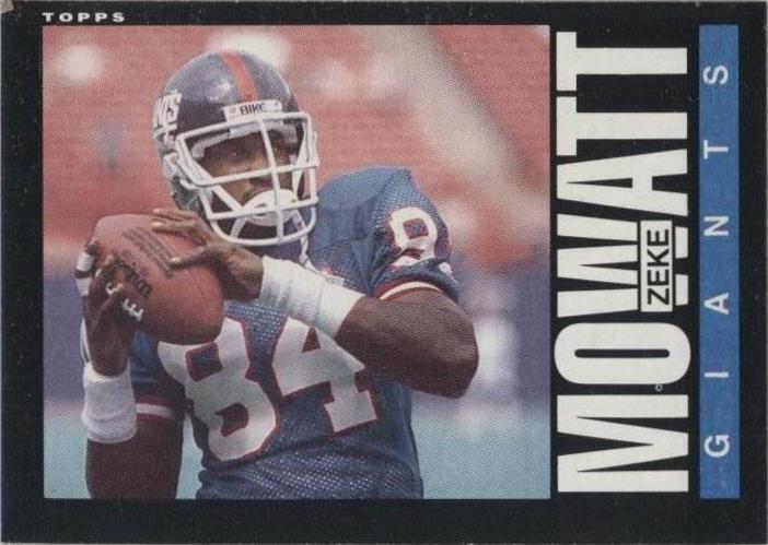1985 Topps Zeke Mowatt #121 for sale | eBay
