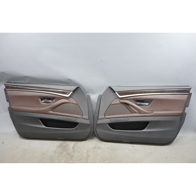 20112016 BMW F10 5Series Sedan Front Interior Door Panel Trim Pair Mocha OEM eBay