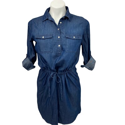 womens chambray dress American Summer Chambray Dress Medium 4-8