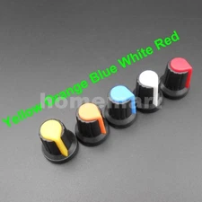 100PCS 6mm WH148 potentiometer knob AG2 cap Yellow Red White Orange Blue 15mm M6
