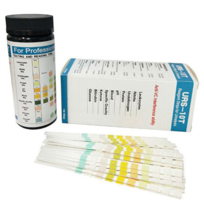 10 Parameter Generic Reagent Test Strips (100pcs/box) URS-10T Urinalysis Strips