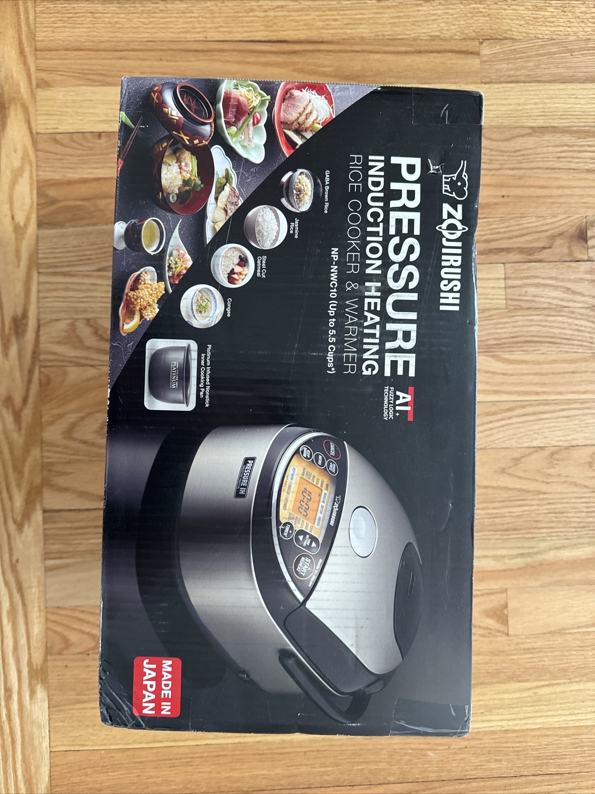 Zojirushi NPNWC10XB Pressure Induction Heating Rice Cooker and Warmer