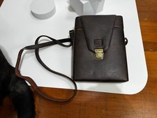 Vintage Polaroid Camera Case Bag Strap Faux Leather USA Made Diamond Model KP-25