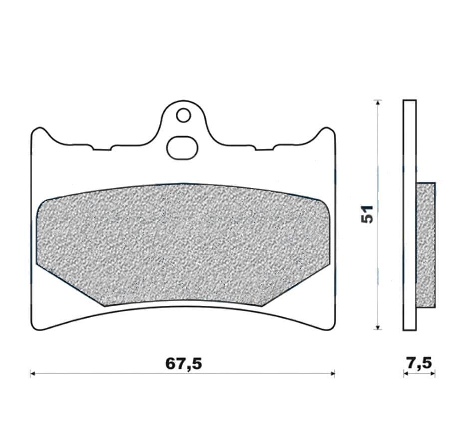 Plaquettes de frein avant g1054 Galfer moto Benelli Rieju semi-métal