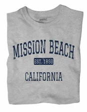 Mission Beach California CA T-Shirt San Diego EST