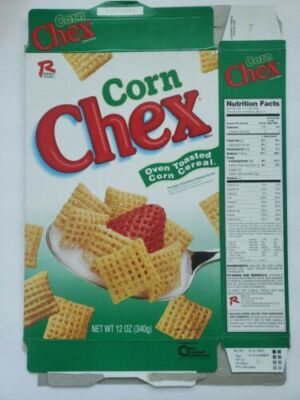 RALSTON CORN CHEX EMPTY BOX FROM 1997 RARE U198/16