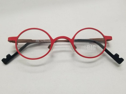 EYEGLASSES FRAMES BEAUTIFUL! 'BBIG 020 33-22 COL.161 CLASSIC ROUND CHILDRENS RED