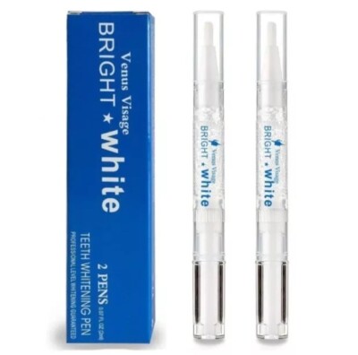 Venus Visage Award Winning Teeth Whitening Pen Mint, Dental, 20+ Uses (2 Pens)