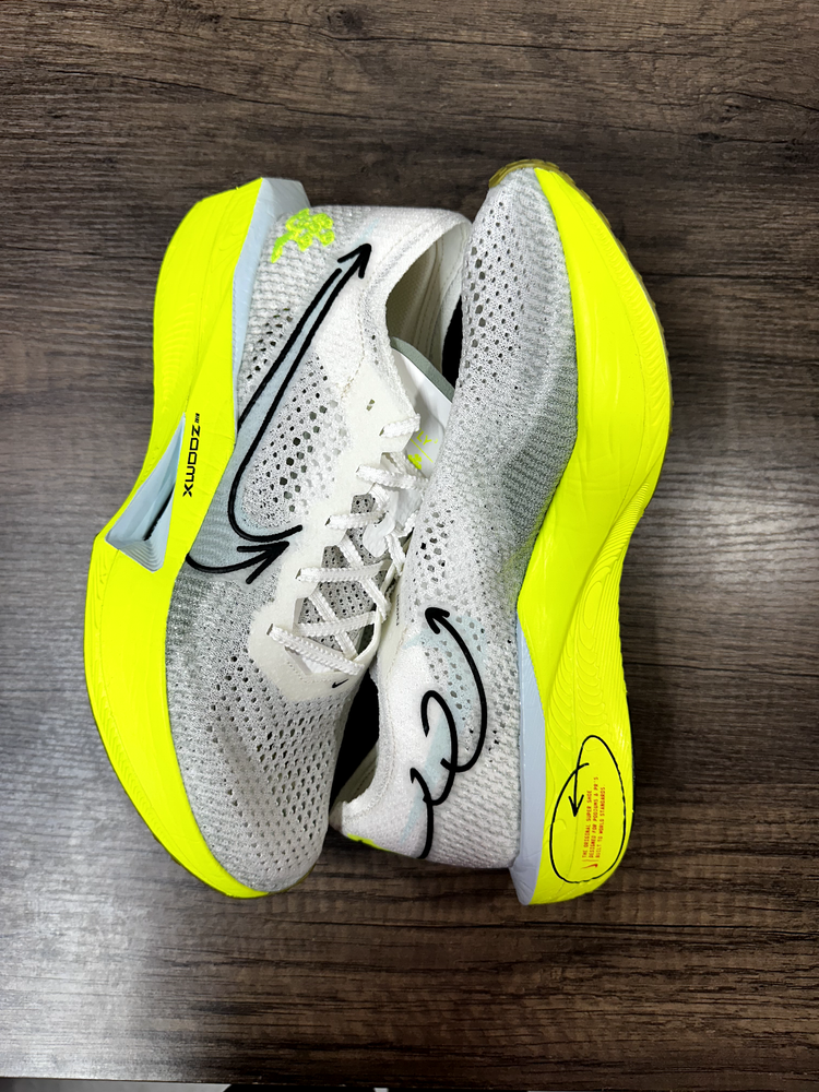 Nike ZoomX VaporFly Next% 3 Sail Volt HQ3450-147 Mens Running Shoes Size 8.5