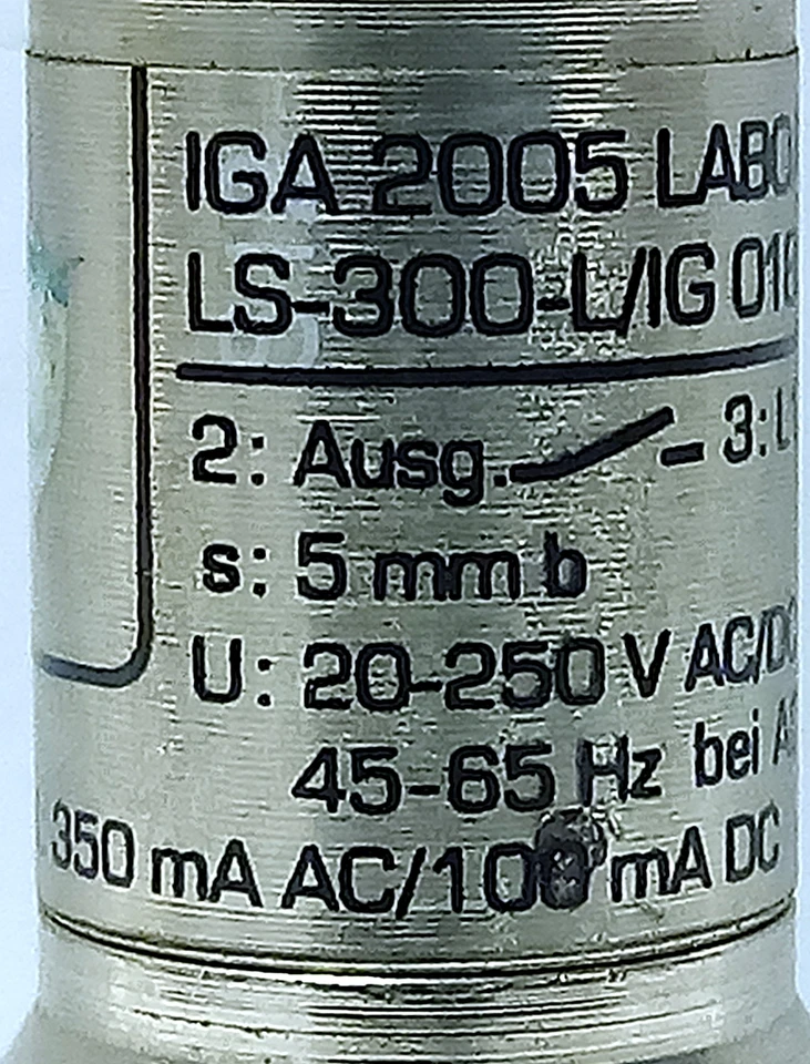 Efector IGA2005-LABOA-LS-300-L/IG-0185 20-250 V AC/DC Inductive Proximity Sensor - Image 3 of 4