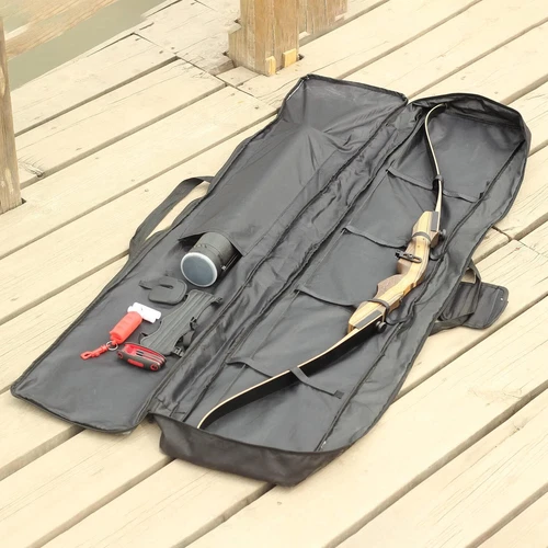 Estuche con arco de tiro con arco de 68 pulgadas Bolso con arco recurvo Bolso con arco largo tradicional Mochila - Imagen 4 de 45