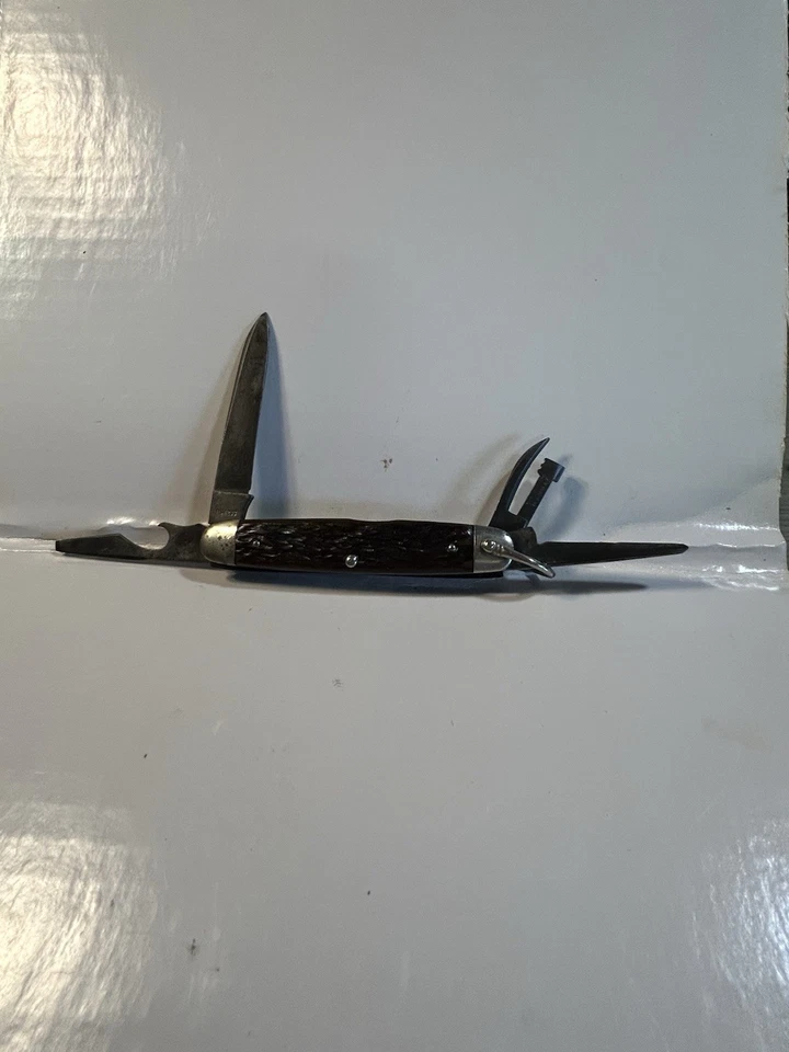 Canivete antigo ORIGINAL vintage Remington RS4233 ESCOTEIRO ótimo encaixe - Imagem 2 de 4