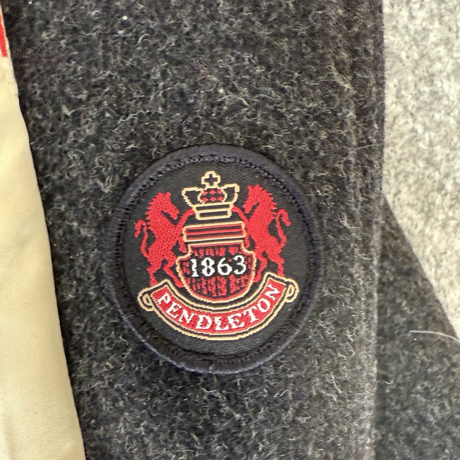 Pendleton Jacket Women's Cascade Charcoal Wool Ca… - image 9