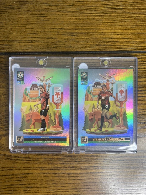 Jessie Fleming and Ashley Lawrence Team Canada National Landmarks 2023 Panini WC