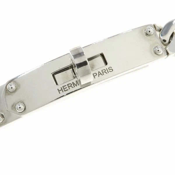 Pulsera HERMES Kelly Gourmet TPM 8" Plata 925 Auténtica #17872 Foto 4 de 4