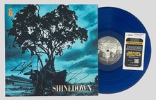 SHINEDOWN SIGNED LEAVE A WHISPER VINYL BRENT SMITH + ZACH MYERS w/JSA COA!