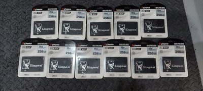 11 Brand New Kingston 2.5 inch SSD KC600 256GB Solid State Drives Factory Sealed