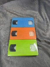 Sony VHS E180 Colour Pack Orange Blue Green **UNUSED**