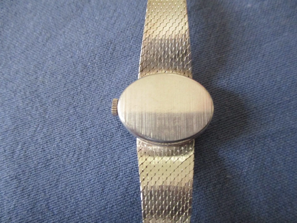 H 795 ladys sterling silver DUGENA mechanical watch bracelet - image 4 of 4