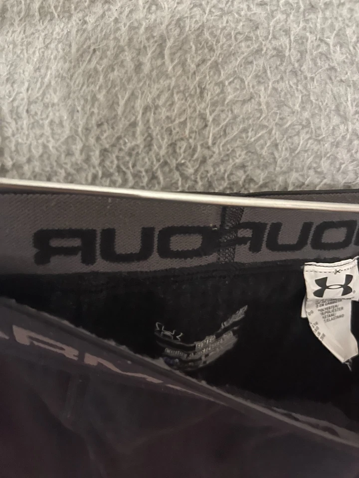 Under Armour Hombres Coldgear Base 3.0 Talla Pequeña Calzas Ajustadas Negras Compresión Foto 3 de 4