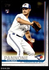 2019 Topps Update #239 Thomas Pannone Blue Jays RC 8 - NM/MT
