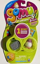 gomu Eraserland ~ Series 1 ~ 1 Package Includes 3 Erasers (1 Pkg./3 random fig.)