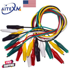 10PCS Alligator Clips Electrical DIY Test Leads Alligator Double-ended Crocodile