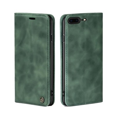 Handy Hülle für iPhone 7 Plus / 8 Plus Klapp Magnet Smartphone Cover Case Grün