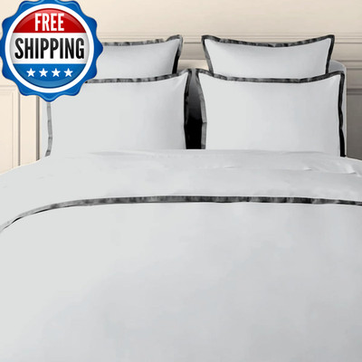 Bedlam Percale Duvet Cover California King Size - Luxurious 400 Thread Count 3