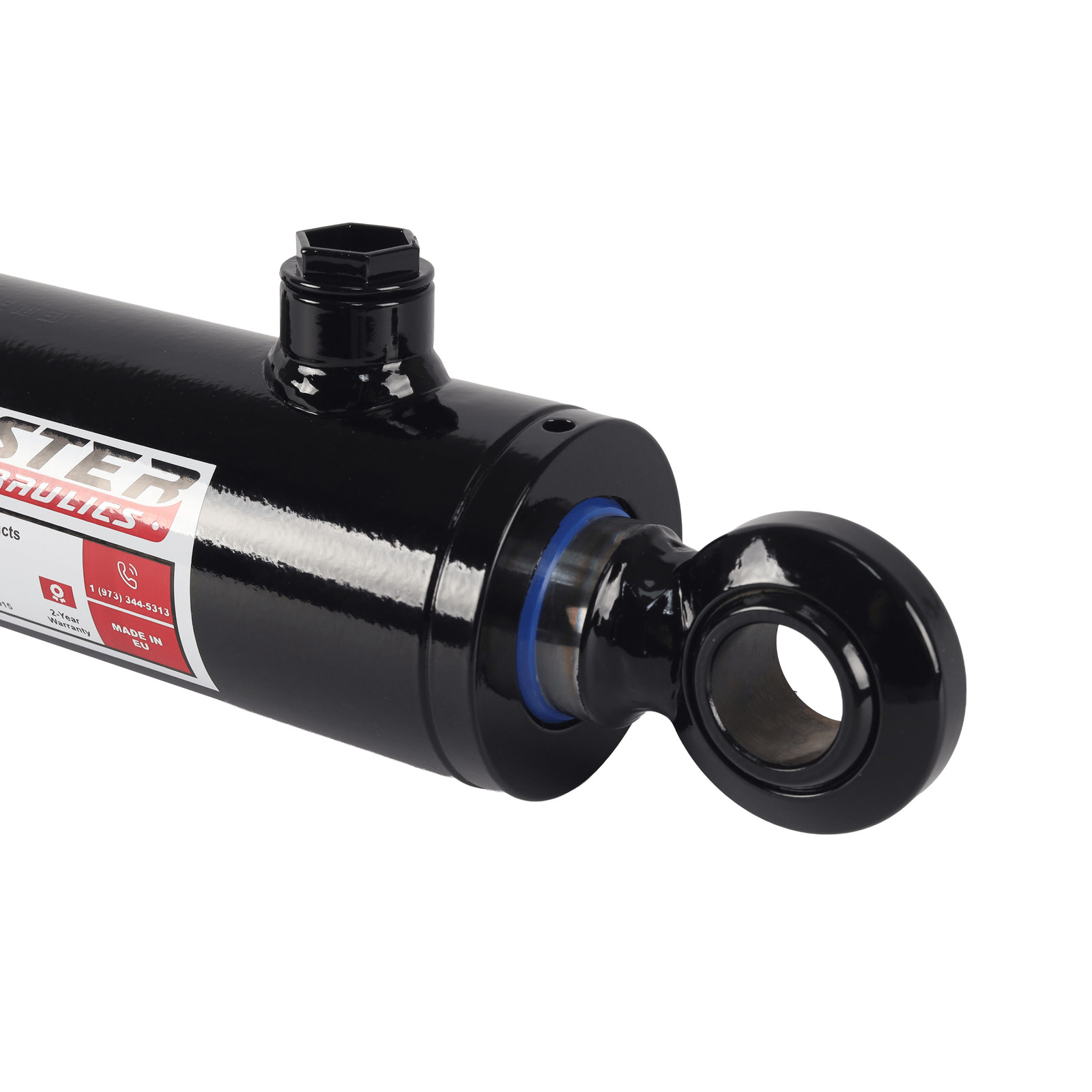 Hydraulic Cylinder Welded Double Acting 2.5" Bore 10" Stroke Swivel Ball/Eye
