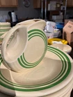 fiesta green stripe caraf 28 oz mint new