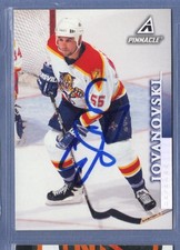 1997-98 Pinnacle * Hockey * Ed Jovanovski * Signed * Card #113