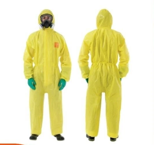 Mono químico amarillo Ansell AlphaTec modelo 3000 desechable de múltiples peligros