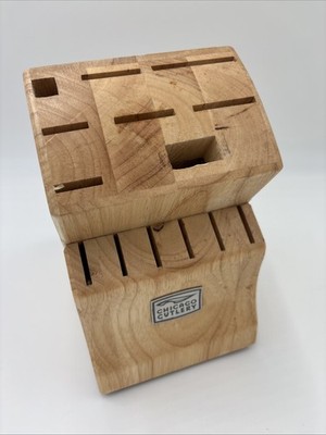 Chicago Cutlery Wood Knife Block 14 Slot Replacement Countertop Block Only
