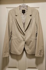 Women's The Limited 2 Button Career Blazer, Beige, Size 8