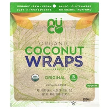Organic Coconut Wraps, Original, 5 Wraps, (14 g) Each