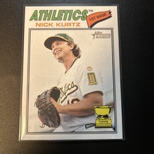 2026 Topps Heritage Nick Kurtz Rookie Cup Card #275 Oakland Athletics