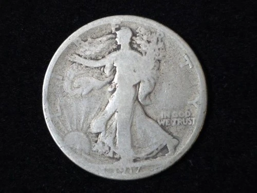 1917-S Reverse Walking Liberty Silver Half Dollar Good 150209