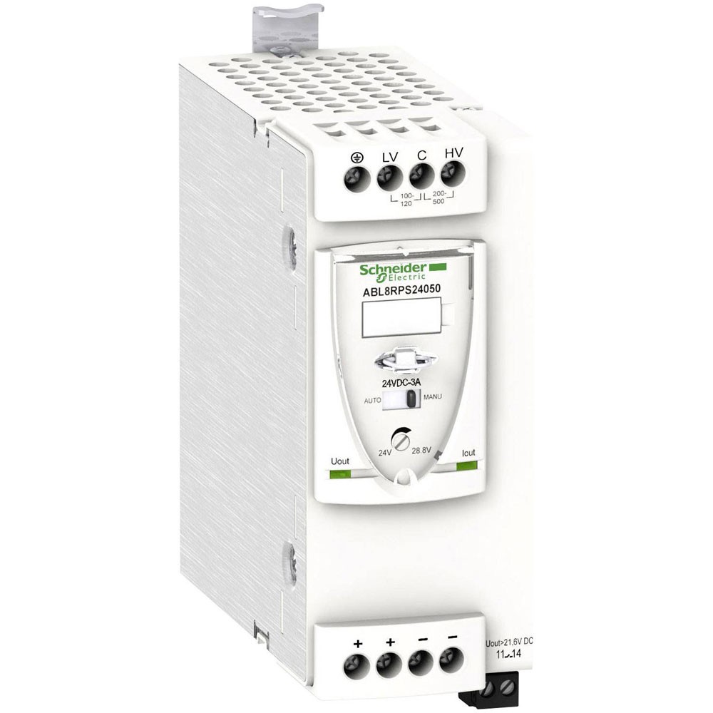 Schneider Electric rail mounted PSU 24VDC 5A DIN rail
