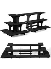 3 Pcs 3 Tiers Retail Table Display Stand Wooden Corner Display Rack Portable ...
