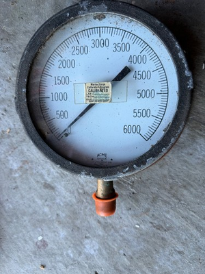 #ad Vintage Acme USMC Military Hydraulic Pressure Gauge $50.00